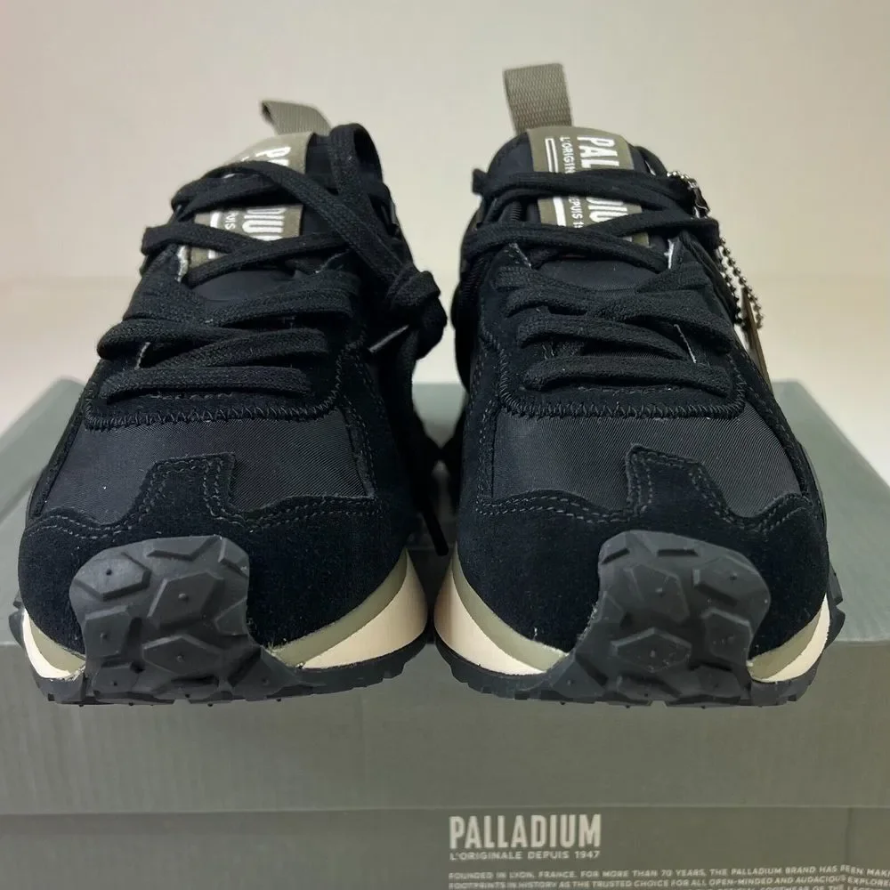 Palladium Men Troop Runner Sneaker Black Lace-Up Low Top‎ Shoes Sz 3.5M UNISEX